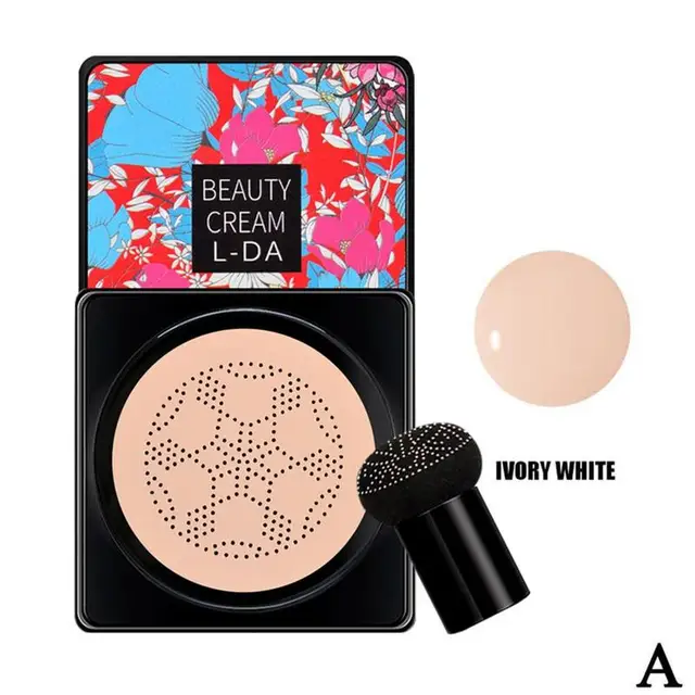 Mushroom Head Air Cushion CC Cream Natural Moisturizing Makeup Oil-control Foundation Cosmetics Cream Concealer BB Whitening Light Grey