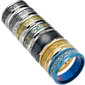 

8mm 316L Stainless Steel Men Jewelry Wholesale Dropshipping