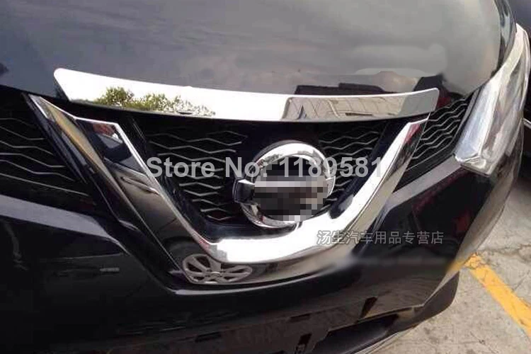 Для Nissan X-Trail Rogue нержавеющая сталь передний капот решетка решетки вокруг отделки Молдинг