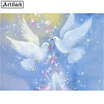 

New animal diy diamond painting pigeon 5d full square / round diamond mosaic art resin home decoration sticker