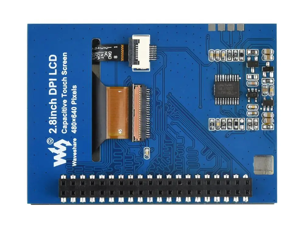 Waveshare  ̿  ġ ũ LCD, 480*640, DPI, IPS,   ȭ  Ŀ, ο , 2.8 ġ
