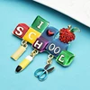 Wuli&baby Enamel School Brooches Stationary Tools Party Casual Brooch Pins Gifts ► Photo 3/3