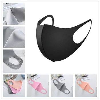 

Women Mouth Mask Breathable Unisex Sponge Face Mask Reusable Anti Pollution children black Shield Wind Proof men Mouth Cover