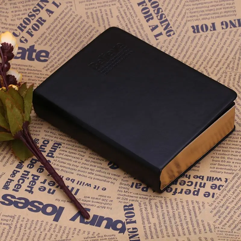 Vintage Black Cover Blank Black Paper Sketchbook Journal Diary Note Book Shan 