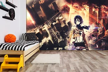 

[Self-Adhesive] 3D Attack On Titan 15863 Japan Anime Wall Paper mural Wall Print Decal Wall Murals