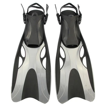 

Swim Fins For Adult Adjustable Swimming Frog Shoes Silicone Professional Dive Team Open Diving Snorkeling Long Diving Flippers G