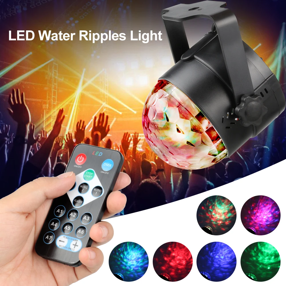 

IR Remote Control Mini DJ Disco Ball Lumiere 4W Laser Projector RGB Stage Lighting effect Lamp Christmas KTV Music Party Light