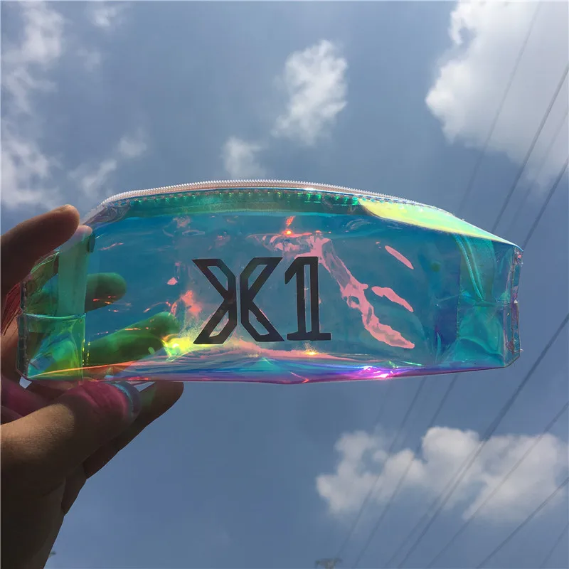 KPOP X1 комбинированная лазерная прозрачная сумка карандаш чехол Летающий