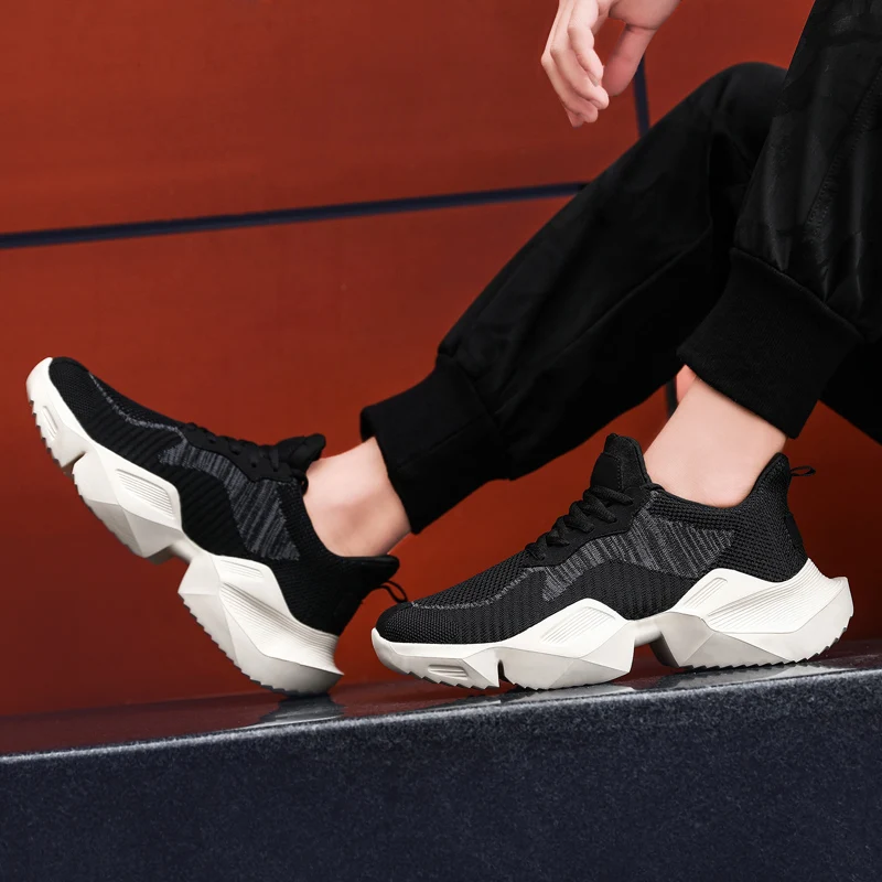 Белые кроссовки для вязания Повседневная обувь Распродажа zapatos man de 2020