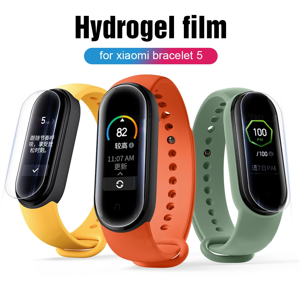 Гидрогелевая Защитная пленка 5 шт. для Xiaomi Mi Band 4 защитная экрана xiaomi band не