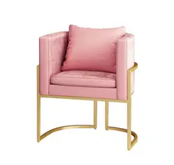 Скандинавские кованые один диван стул золотистый стул кафе стул отдел продаж для обсуждения стул, гостиная обеденный стул