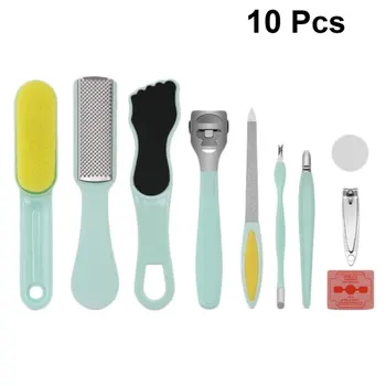 

10pcs of One Set Portable Pedicure Tools Durable Foot Scraper Useful Foot Rub Plate Dead Skin File Practical Foot Grinder for Ho