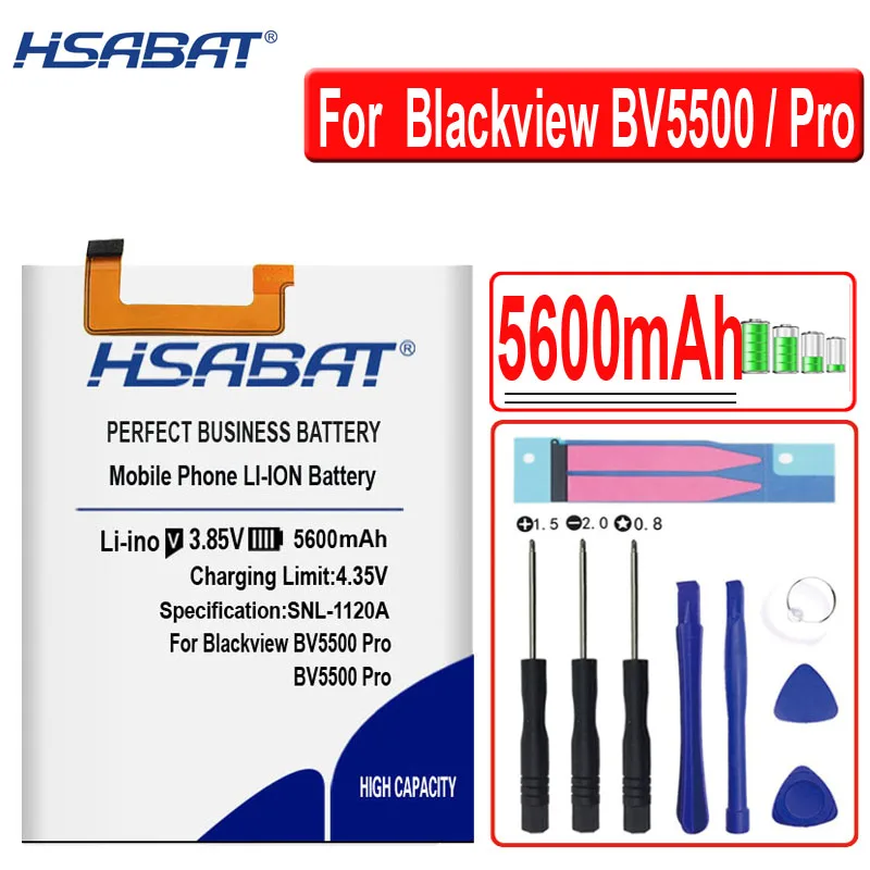 HSABAT 5600 мАч BV5500 Аккумулятор для Blackview BV5500 для Blackview BV5500 PRO
