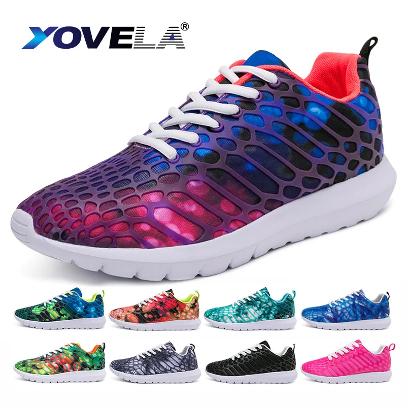 Кроссовки мужские сетчатые дышащие повседневная обувь плоская подошва модные