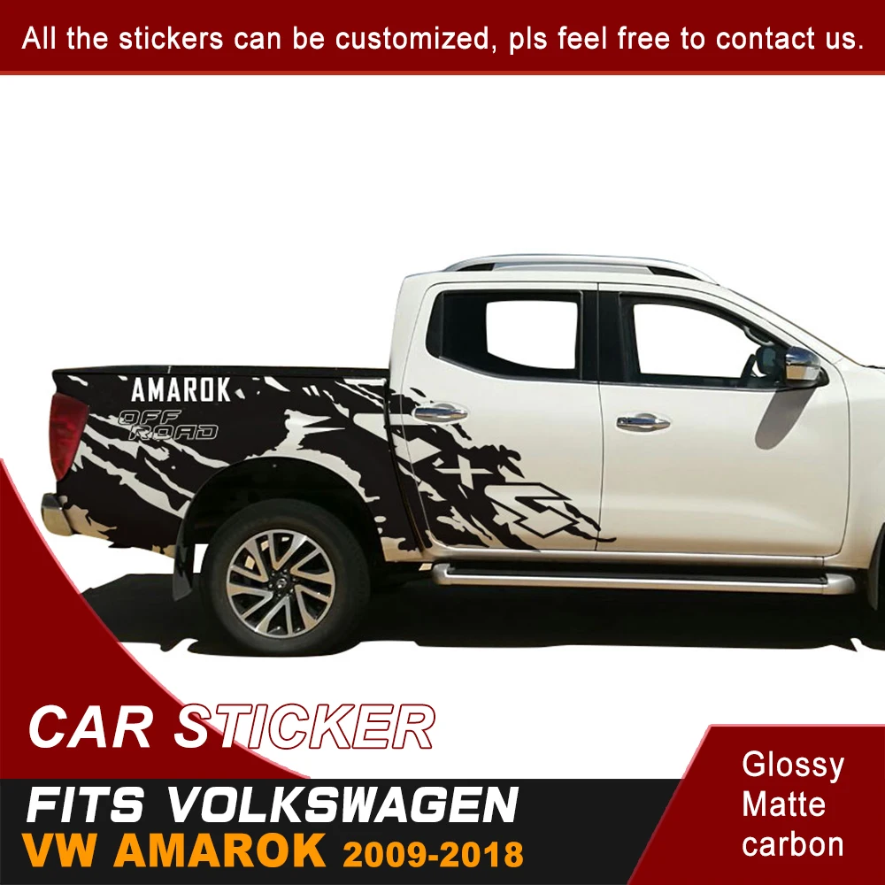 

Подходит для VW Amarok 2009-2018 автомобильные наклейки Боковая дверь задний багажник грязь 4X4 внедорожник графические виниловые автомобильные аксессуары наклейки