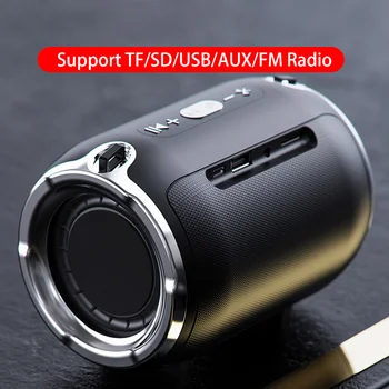 

Mini Portable Wireless Bluetooth Speaker Stereo Speakerphone Radio Music Subwoofer Column Speakers for Computer with TF FM S518