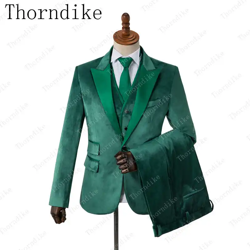 Lo Ultimo En Trajes De Diseno De Chaleco De Pantalon De Abrigo Para Hombre Traje Verde Formal De Novio Traje Ajustado De Negocios Para Hombre Traje De Boda Para Hombre Aliexpress