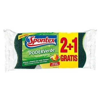

Spontex - Poder Verde Con Esponja 2 + 1 - [Pack de 5]