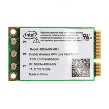 Двухдиапазонная 300 Мбит/с WiFi связь Мини PCI-E беспроводная карта для Intel 4965AGN NM1