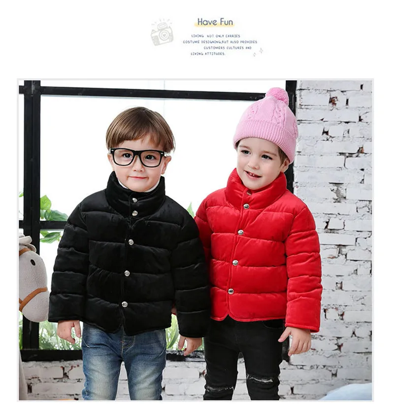 Boys Jackets 2019 New Winter Outerwear Girls Warm Thick Gold Velvet Jacket Fashion Kids Gentleman Party Coat Children Outerwear (6)