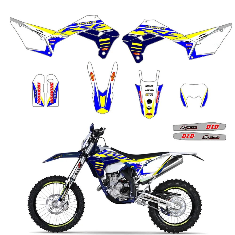 Sherco Enduro  2017 2018 Super durable MX Graphics Decals Stickers Decallab