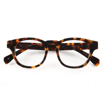 

Zerosun Acetate Eyeglasses Frame Men Women Tortoise Glasses Man Vintage Eyewear Janpan Style Fake Retro