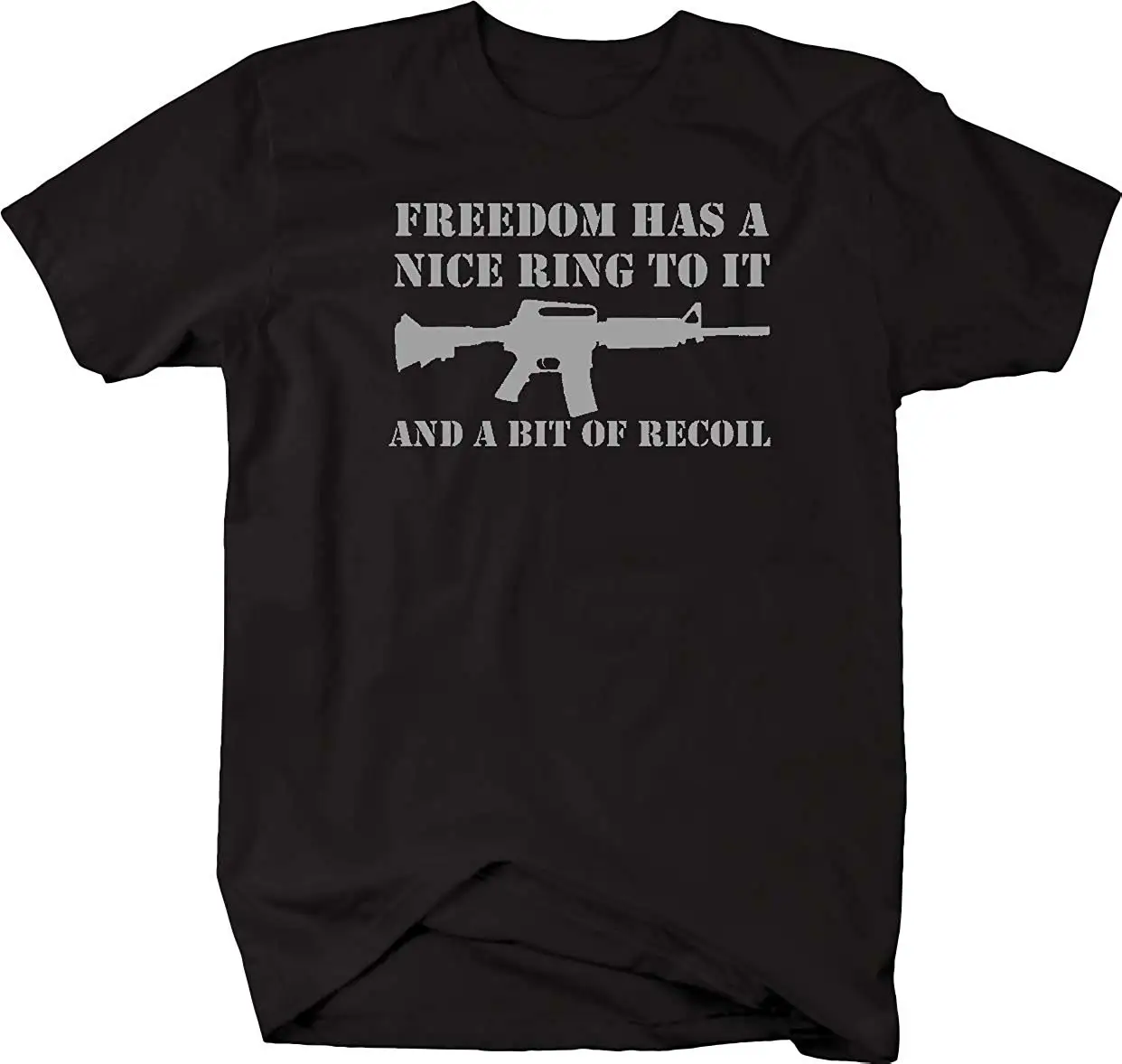 Freedom имеет хорошее кольцо к нему и немного отдачи тактический AR15 Rifle FGHFG футболка