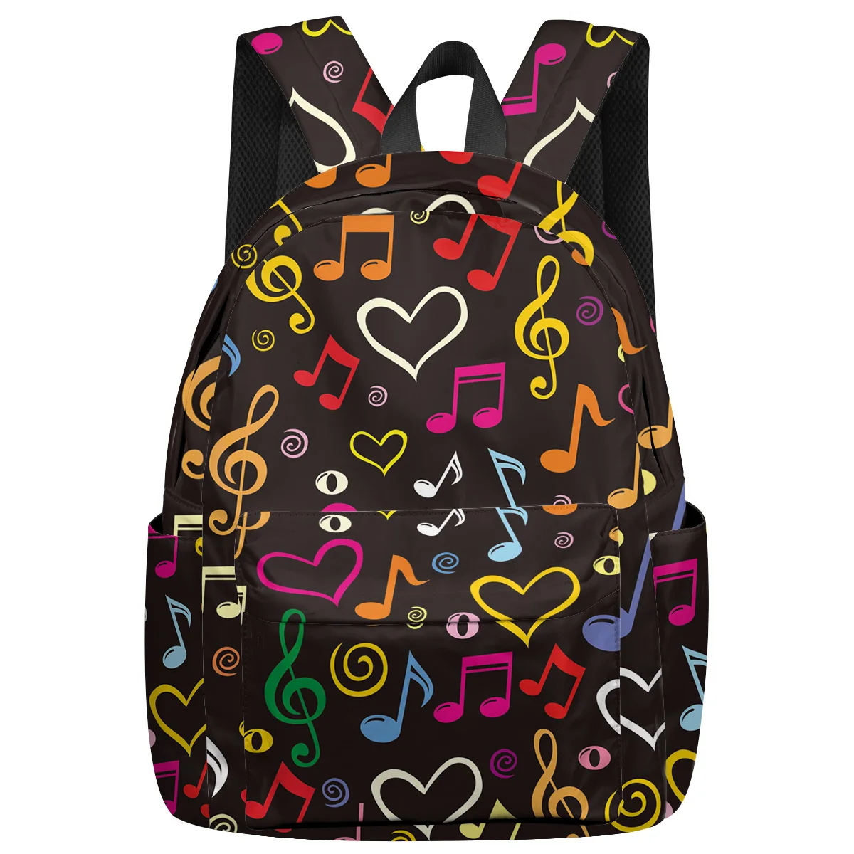 

WHEREISART Colored Notes Love Backpacks Night Light Reflective St. Valentine'S Day Computer Backpack Notebook Backpack Scratch