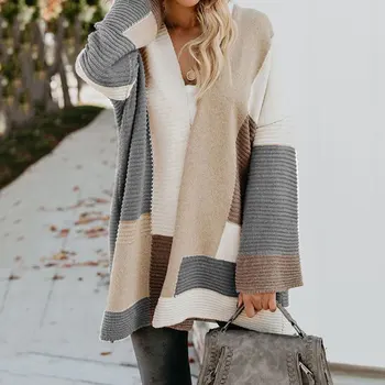 

2019 Winter Long Cardigan Women Knitted Sweaters Ladies Loose Cardigan Long Sleeve Oversized Thick Sweater Cardigan Female