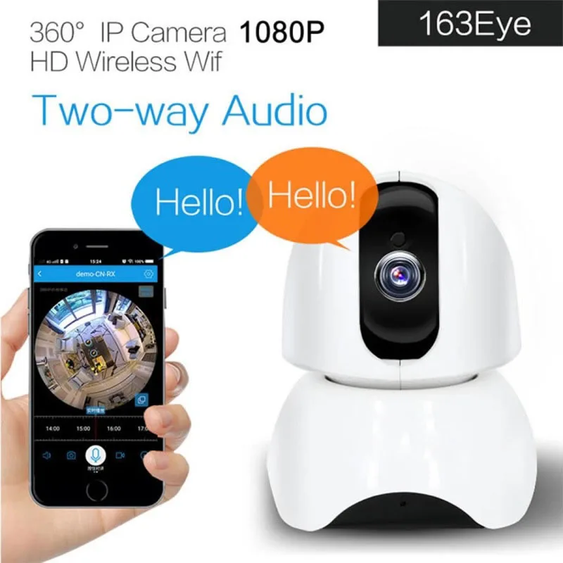 

Wireless IP Camera WiFi Connection Voice Intercom Infrared Night Vision Wireless Webcam Auto-Tracking Indoor Home Security