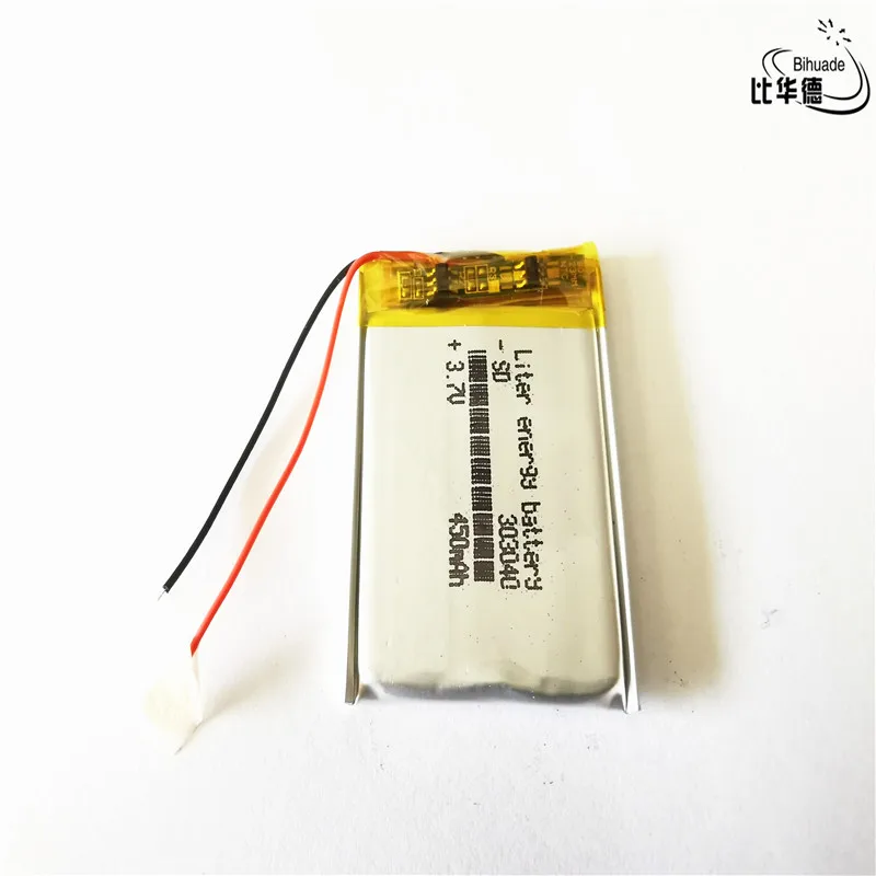 Литий-полимерная батарея 303040 3,7 V 450MAH записывающие батареи, батареи ручки камеры, высококачественный послепродажный пакет