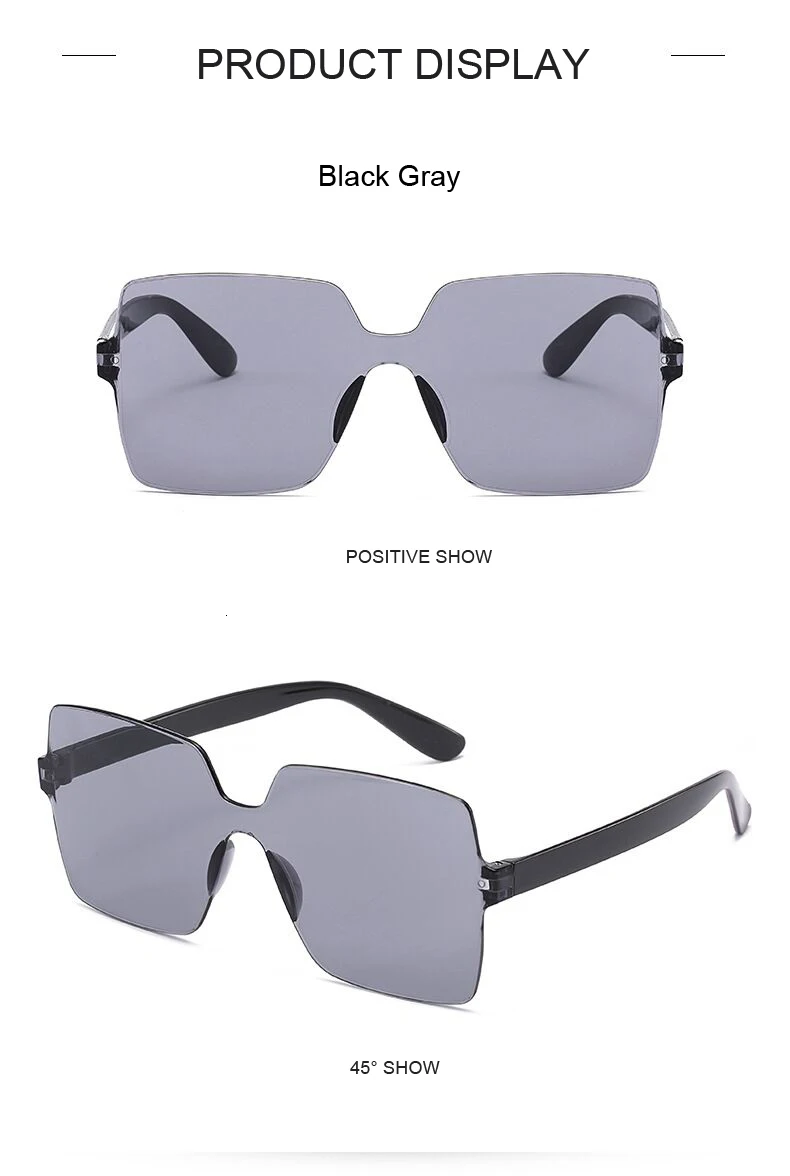 Vintage Oversize Square Sunglasses Luxury Brand Black Pink Big Frame Sun Glasses Female Shades Oculos De Sol Feminino