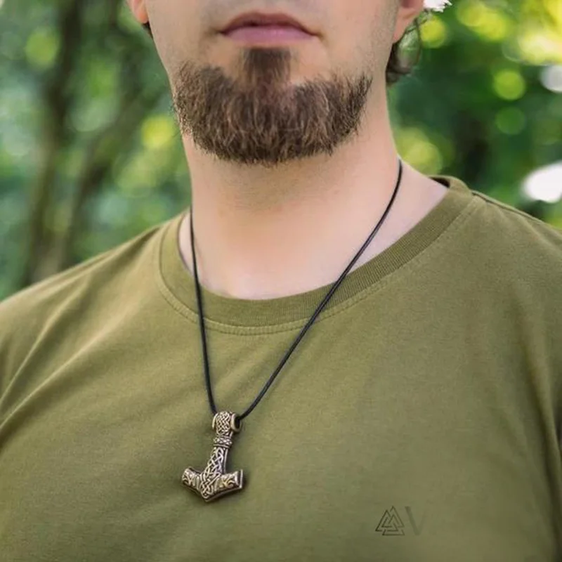 Мужское Скандинавское ожерелье Beier скандинавский Амулет из нержавеющей стали 316L