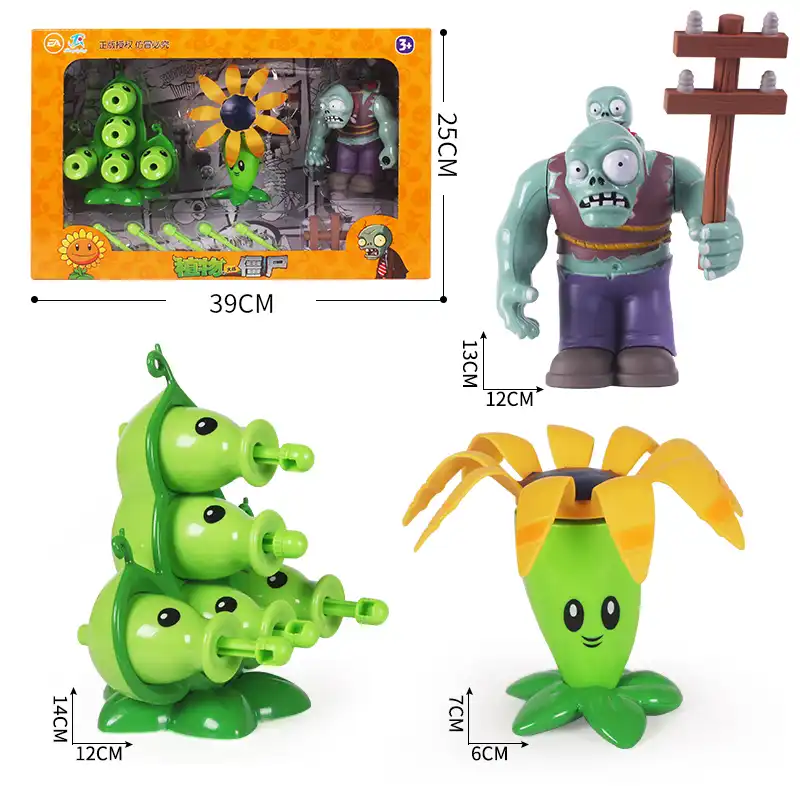 本物の植物対 ゾンビおもちゃ 2 シリーズキャラクターショーおもちゃ大噴出ソフトシリコーン子供の人形ギフト Null Aliexpress