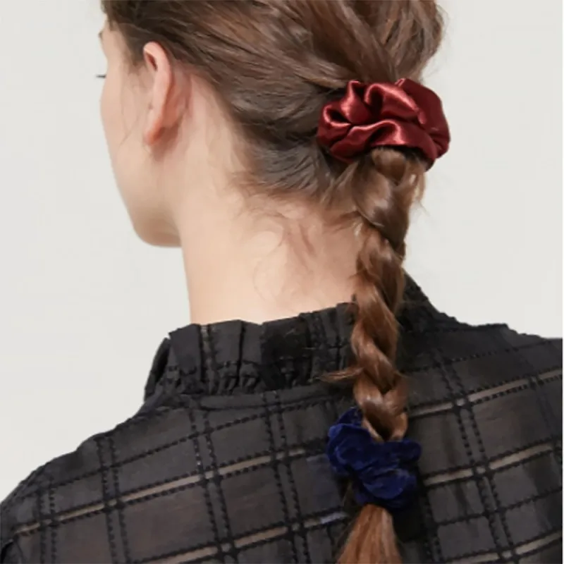 Trendy Pure Color Hair Tie Bandage For Women Girls Jewelry Elastic Ropes Band Styling Accessories F1509 | Украшения и аксессуары