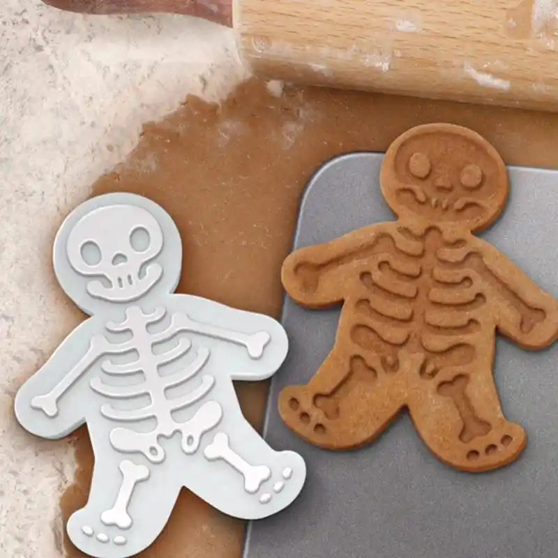 Molde Para Hombre Cortador De Galletas De Jengibre Molde De Plastico De Calidad Alimentaria Molde Para Fondant De Calavera Herramientas De Decoracion De Pasteles Horneados Utensilios Para Galletas Aliexpress