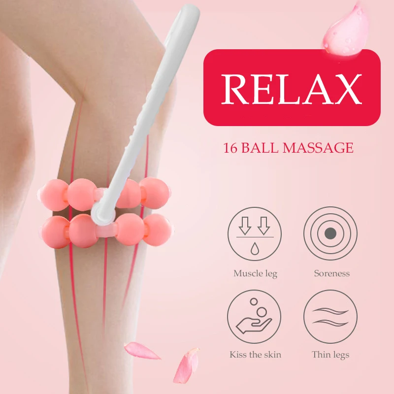Роликовая шаровая ног массажер для похудения теленка рука талия магия стройные