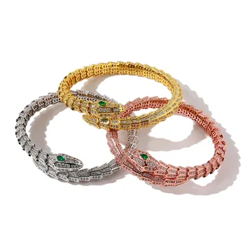 

Branded bracelet jewelry independent design style Exquisite and simple retro snake-shaped personality fashion style