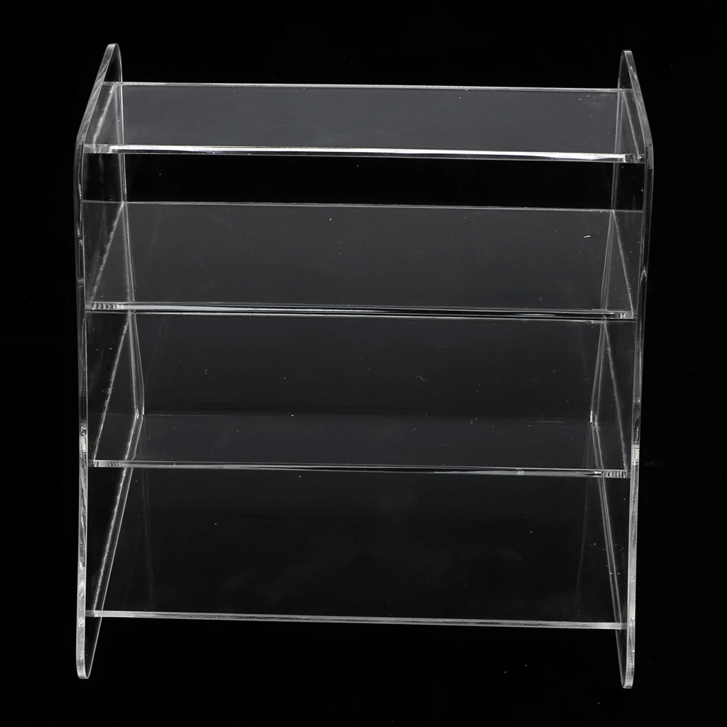 Clear Acrylic Cosmetic Storage Rack Makeup Jewelry Pallet Organizer Face Mask Holder for Bathroom Washroom Salon Beauty Studio