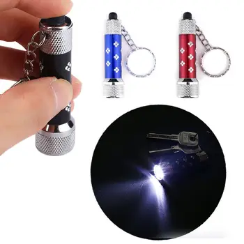 

Mini 5 Light LED Keychain Lamps Flashlight Bright Tools Decor Multicolor