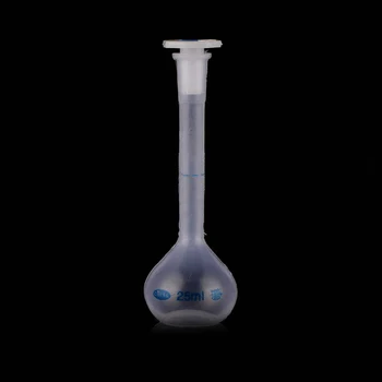 

Plastic Vase Shape Lab Volumetric Measuring Flask Durable Bottle Precise School Clear Ware Experiment Long Neck With Stopper