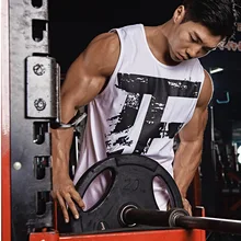 Летний Стиль Muscle Brother Спорт Фитнес баскетбол одежда Мужская дышащая быстросохнущая Беговая безрукавка жилет