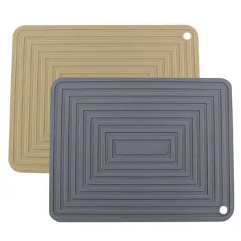 

Silicone Kitchenware Mat Nonslip Waterproof Mat Pad Heat Resistant Table Mat For Home Kitchen 29x23cm Kitchen Supplies