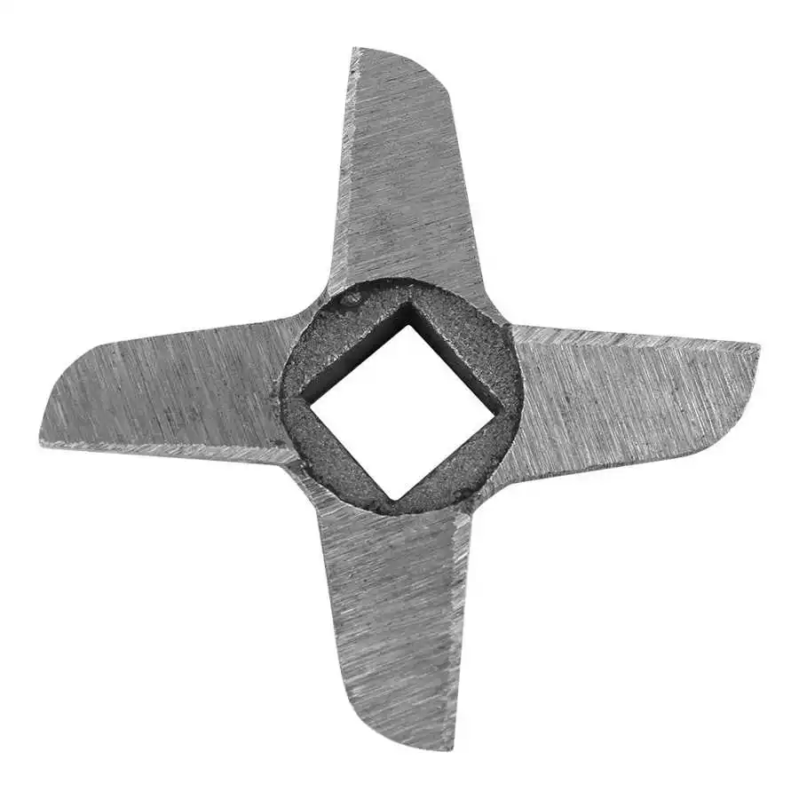 Meat Grinder Blade 4 Blade Square Hole Meat Grinder Crusher Mincer Plate Knife Kitchen Grinding Machine Parts Accessories meat grinder spare parts