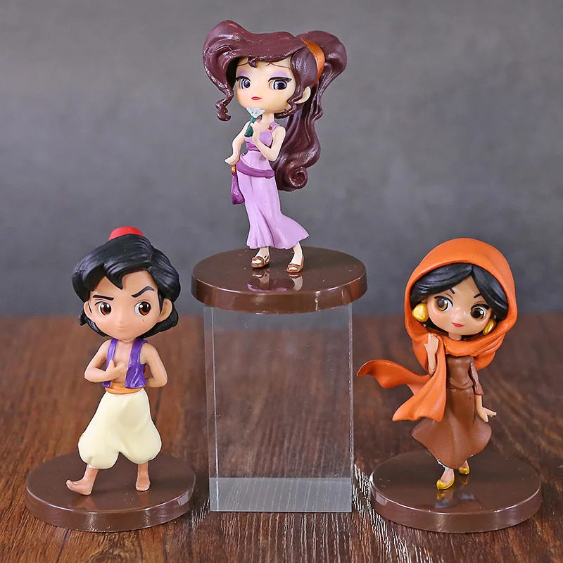 Q Posket персонажи маленький Megara ПВХ Фигурки игрушки Qposket куклы 3 шт./компл.|Игровые