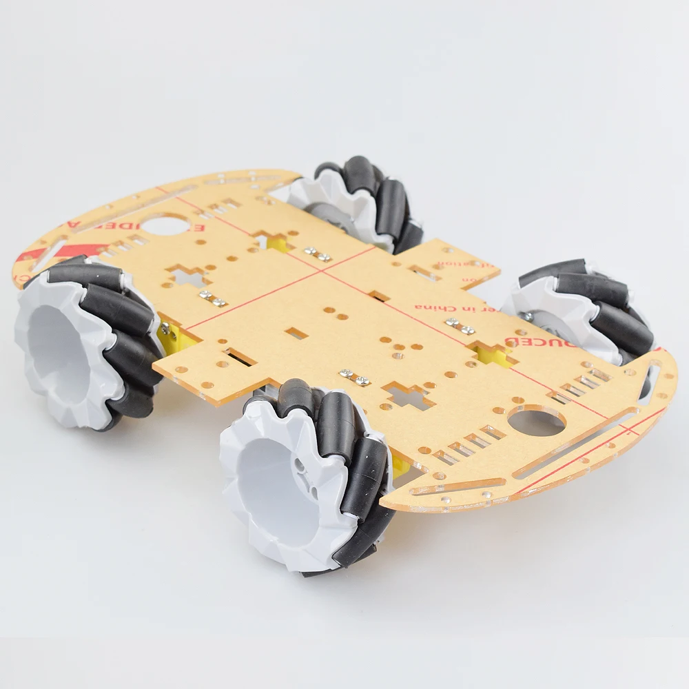 Moebius 4WD 80mm Mecanum Wheel Robot Car Chassis Kit with DC 12V ...