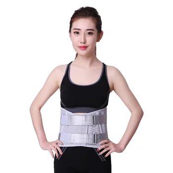 

Men And Women Adjustable Elstiac Waist Support Belt Lumbar Back Support With Steel Exercise Belts Brace Slimming Belt