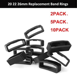 Silicone Band Keeper Loops for Watch Straps - Pack of 2-10, Rubber Strap Accessories (5pcs)