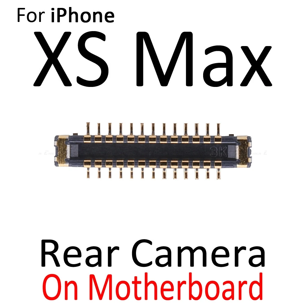 2 шт. разъем FPC для iPhone X XR XS Max задний разъем для камеры порт на материнской плате гибкий кабель для материнской платы