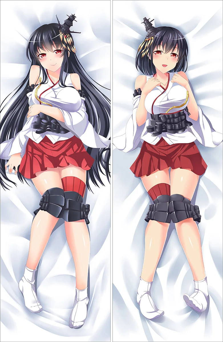 S7 Аниме Kantai Коллекция Dakimakura Чехол kancolle Kaga& Ikazuchi персонажи Shimakaze& Haruna Чехол на подушку объятия чехол - Цвет: S7